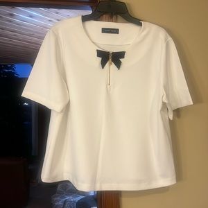 Ivanka Trump White Top with Bow